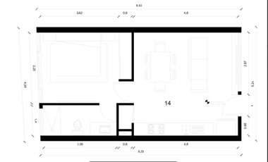 Departamento en venta cerca de la playa en Playa del Carmen (1270)