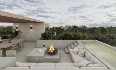 Villa en venta en Tulum Aldea Zama de 3 habitaciones a 7 minutos de la playa
