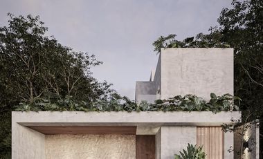 Villa en venta en Tulum Aldea Zama de 3 habitaciones a 7 minutos de la playa