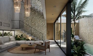 Villa en venta en Tulum Aldea Zama de 3 habitaciones a 7 minutos de la playa