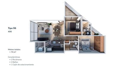 Deptos. Preventa Col. Napoles, Benito Juárez, CDMX