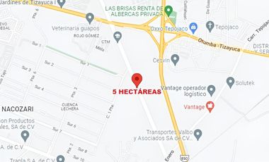 Terreno en Huitzila, Hidalgo. Sup. 5 Hectáreas.