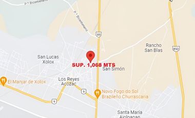 Terreno en renta en Los Reyes Acozac, Tecámac, Edo. Méx. Sup. 1068 m2