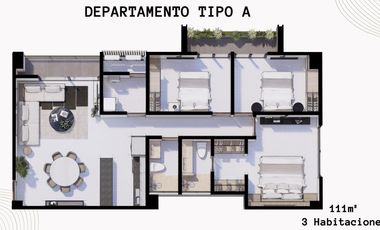 Departamento en Fraccionamiento El Conchal