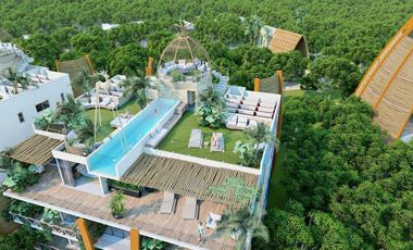 DEPARTAMENTO EN BACALAR DE 3 RECAMARAS CON VISTA A LA LAGUNA