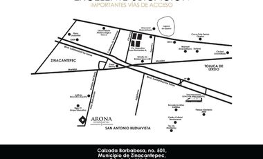 Casas nuevas en venta Arona Residencial Zinacantepec