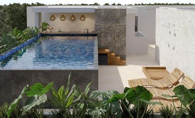 Departamento en venta en Tulum de 2 habitaciones a 8 minutos de la playa