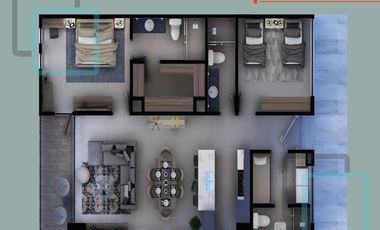 DEPARTAMENTO EN VENTA EN LA ZONA DE CARRETERA NACIONAL SANTIAGO