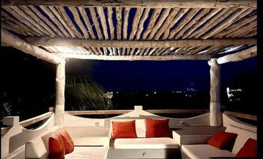 Venta Casa Frente al Mar en Holbox 4 Hab Jacuzzi, Playa, Terreno Comercial