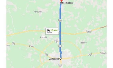 En venta terreno con casona y cenote en Temozón