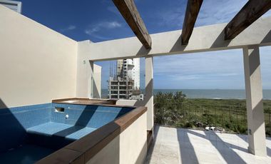 Penthouse en RENTA con roof garden privado con espectacular vista al rio del Estero, 3 recamaras