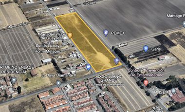 TERRENO EN RENTA  EN AV. ESTADO DE MÉXICO, METEPEC