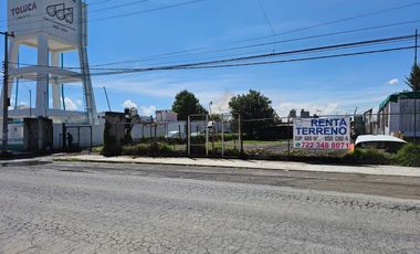 TERRENO EN RENTA - AV. AEROPUERTO, TOLUCA - 600 M2