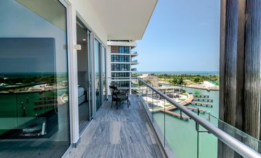 Departamento en Venta y en Renta en Puerto Cancún, Riva.