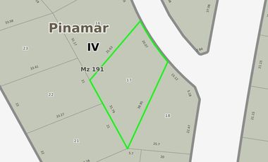 Terreno en venta - 798Mts2 - Pinamar