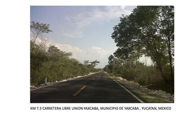 PRECIO DE OPORTUNIDAD!! EN VENTA TERRENO A PIE DE CARRETERA. YAXCABÁ, YUC