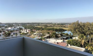 DEPARTAMENTO EN VENTA AMUEBLADO EN LA RIVIERA, VERACRUZANA, CON VISTA A LA LAGUNA, ALVARADO, VERACRUZ