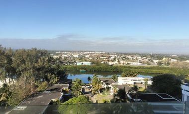 DEPARTAMENTO EN VENTA AMUEBLADO EN LA RIVIERA, VERACRUZANA, CON VISTA A LA LAGUNA, ALVARADO, VERACRUZ