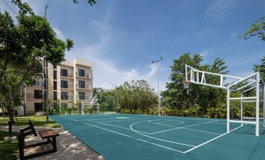 Departamento en venta en Puerto Morelos de 2 habitaciones a 10 minutos de la playa