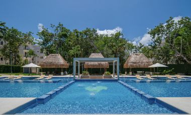 Departamento en venta en Puerto Morelos de 2 habitaciones a 10 minutos de la playa