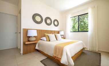 Departamento en venta en Puerto Morelos de 2 habitaciones a 10 minutos de la playa