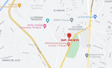 TERRENO LA LOMA XICOHTENCATL, TLAXCALA SUP. 200 MTS