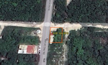 RENTA TERRENO COMERCIAL CANCÚN SUP. 300 MTS