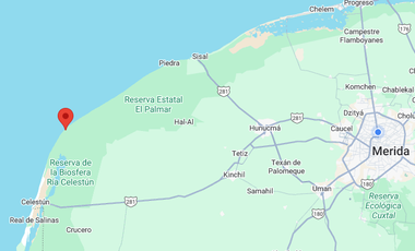 TERRENO FRENTE AL MAR A LA VENTA EN CELESTUN