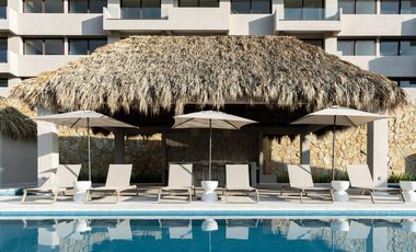 Departamento en VENTA o RENTA con ALBERCA y acceso al río, 2 recamaras, Dos Arenas
