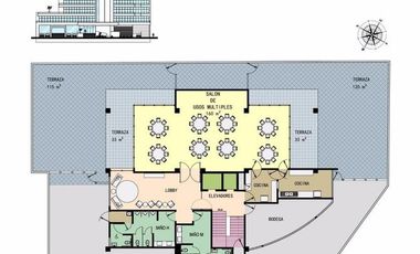 Costa de Oro Oficina Comercial EN RENTA de 300 m2 (MRO)