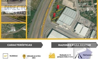 Terreno en  Autopista Laredo