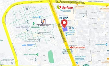 Terreno en Renta Av. Universidad, Ags. 2600 m²