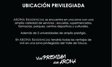 Casas Nuevas en Venta Residencial Arona Zinacantepec