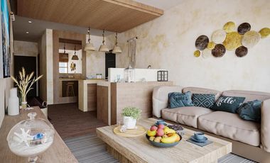 DEPARTAMENTO EN VENTA EN PRIMERA LÍNEA DE MAR, EQUIPADO Y AMUEBLADO EN MAHAHUAL.