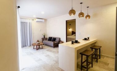 Departamento en  venta de dos recamaras en la veleta, tulum