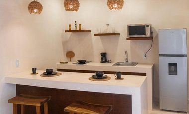 Departamento en  venta de dos recamaras en la veleta, tulum