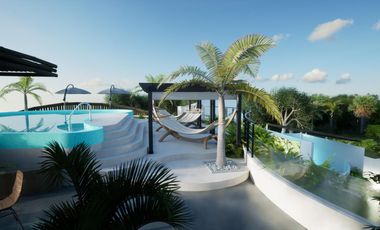 Departamento en  venta de dos recamaras en la veleta, tulum