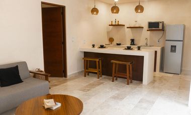 Departamento en  venta de dos recamaras en la veleta, tulum