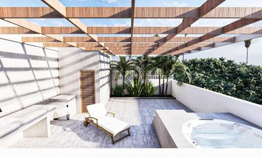 PentHouse 2 Habitaciones en BACALAR con Jacuzzi vista a la Laguna