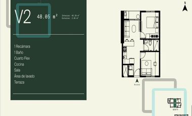 DEPARTAMENTOS EN VENTA EN LA COLONIA LA HUASTECA ZONA SANTA CATARINA