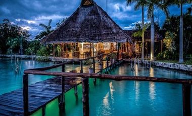 Villa en Bacalar de dos recamaras con vista a la laguna