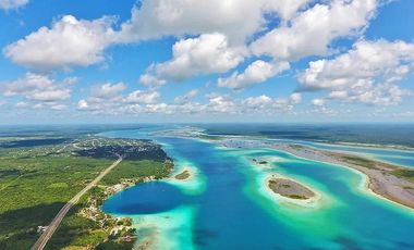 Villa en Bacalar de dos recamaras con vista a la laguna