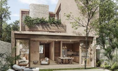 Casa en Venta Tulum, 3 o 4 habitaciones, Alberca, Palapa de meditación, Canchas