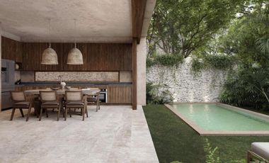 Casa en Venta Tulum, 3 o 4 habitaciones, Alberca, Palapa de meditación, Canchas