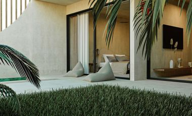 DEPARTAMENTO EN VENTA  EN TULUM 1 HABITACION/ ALBERCA /PRIVADA