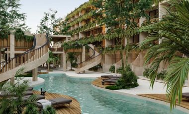 DEPARTAMENTO EN VENTA  EN TULUM 1 HABITACION/ ALBERCA /PRIVADA