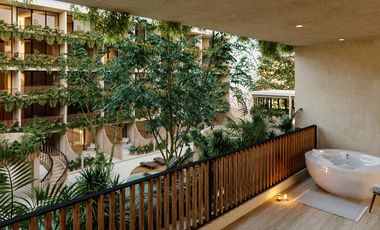 DEPARTAMENTO EN VENTA  EN TULUM 1 HABITACION/ ALBERCA /PRIVADA