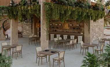 DEPARTAMENTO EN VENTA  EN TULUM 1 HABITACION/ ALBERCA /PRIVADA