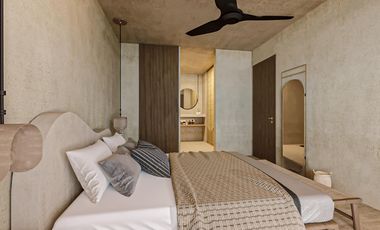 DEPARTAMENTO EN VENTA  EN TULUM 1 HABITACION/ ALBERCA /PRIVADA