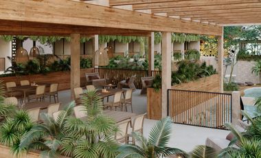 DEPARTAMENTO EN VENTA  EN TULUM 1 HABITACION/ ALBERCA /PRIVADA